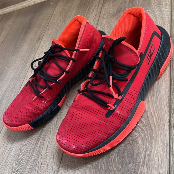 Under Armour SC 3Zero 3 Red size 10 basketball shoes - Picture 4 of 9